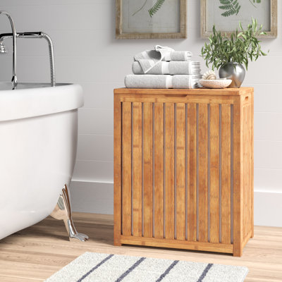 Edward Bamboo Cabinet Laundry Hamper