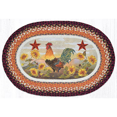 Tapis surface imprimée du matin coq