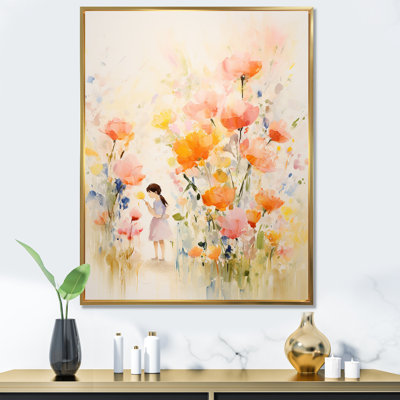 Whimsical Kids Floral Haven I - Art mural pour enfants
