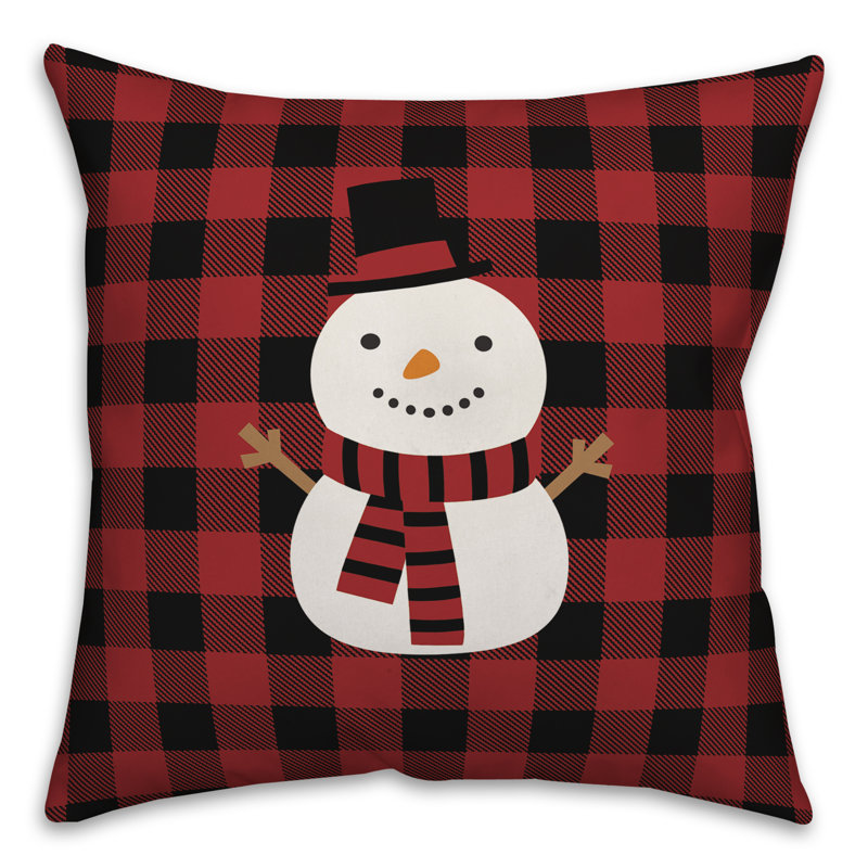 Snowman Throw Pillow, 16" x 16", Pillow Cover Only - No Insert