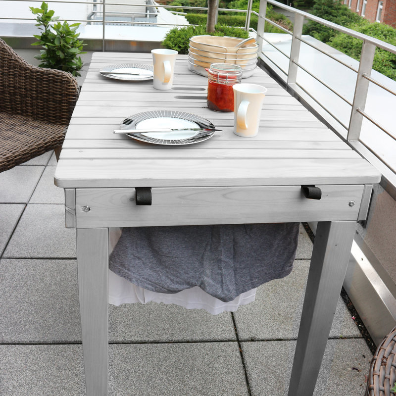 Rectangular Outdoor Balcony Table , 106cm cm W 60cm cm D