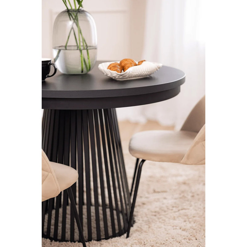 Extendable Dining Table, Black
