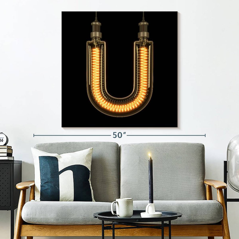 Light Bulb U, 33" H x 33" W