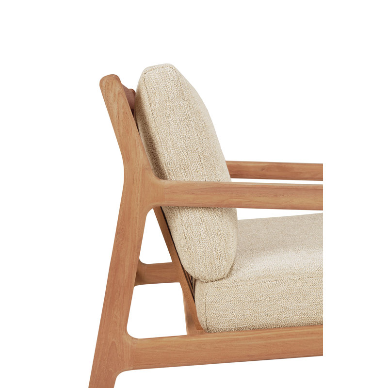 Jack Outdoor Teak Lounge Chair, Teak/Natural