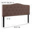 Ciriaca Arched Button Tufted Upholstered Headboard-619430003-619429960