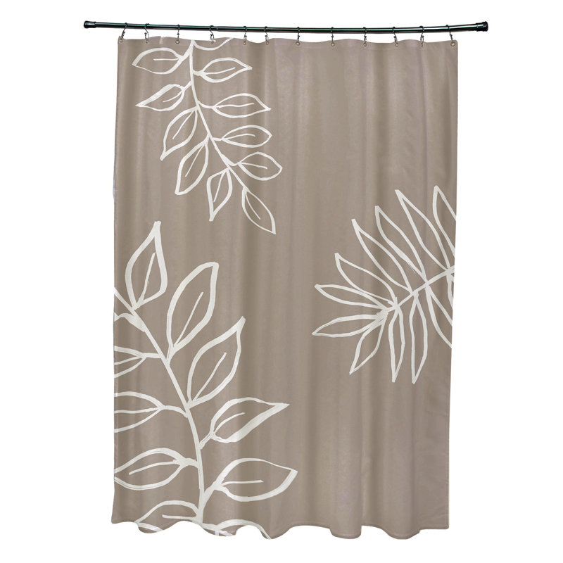 Rideau de douche Agnant, Beige / Ivoire