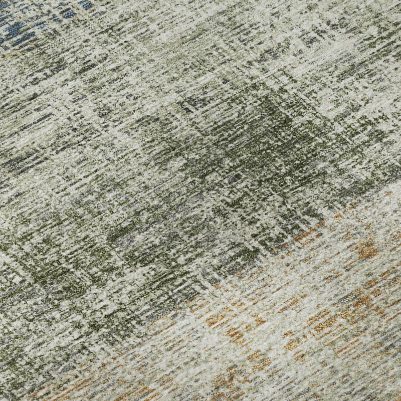 Tapis de qualité supérieure lavable à la machine Mayfield AMF2388, Olive, 10 pi x 14 pi