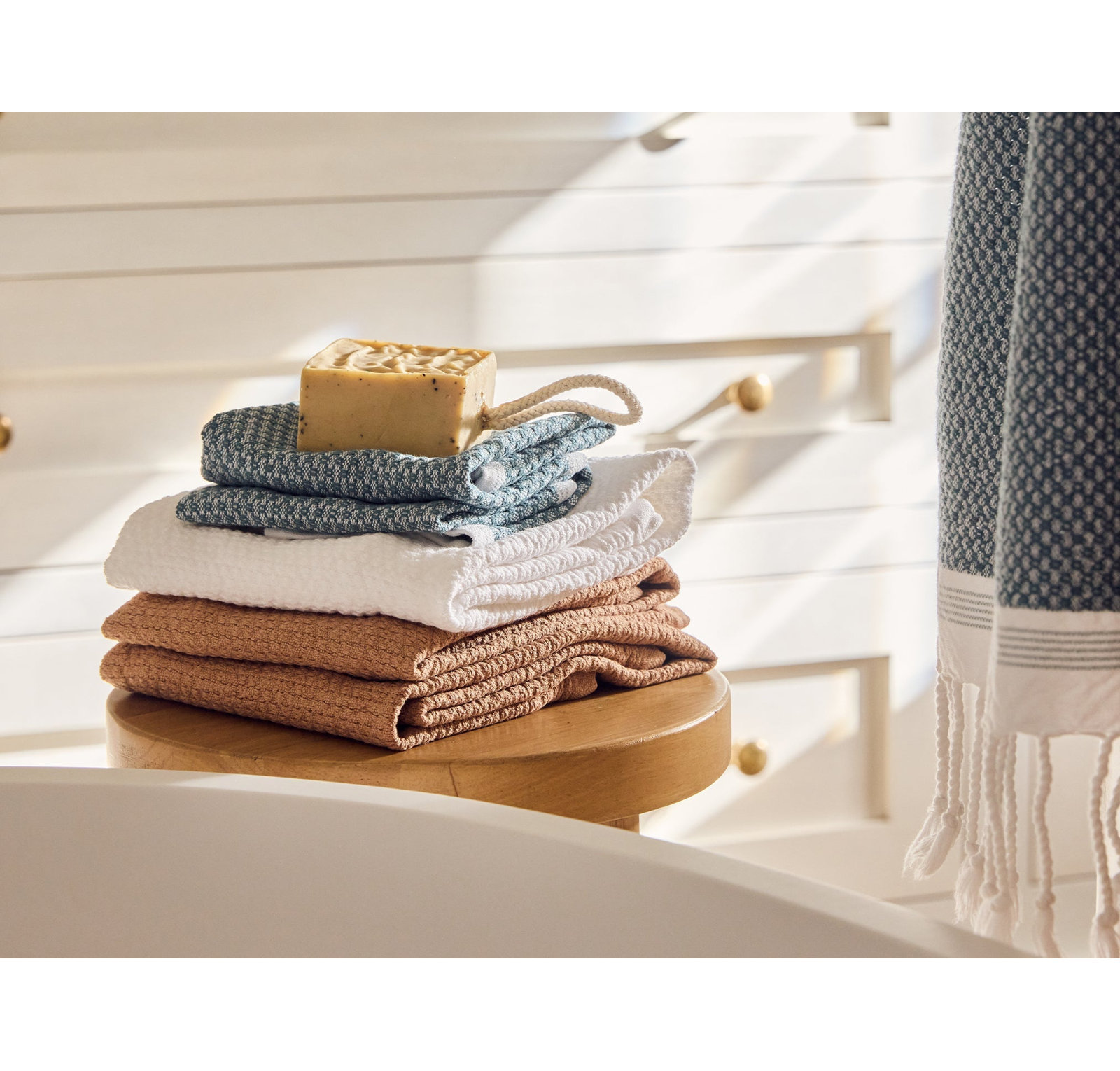 Adriatic Organic Cotton Bath Sheet, Alpine White, Bath Sheet
