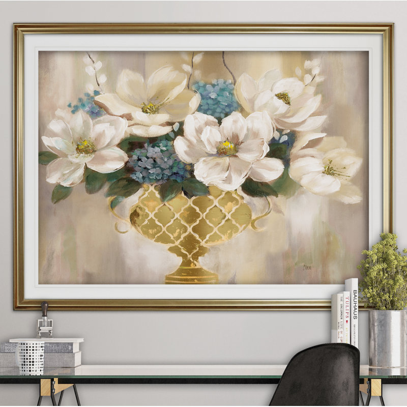 " Southern Magnolia ", Gold, 28" H x 38" W x 1.5" D