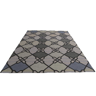 Tapis gris 8 x 10 platt