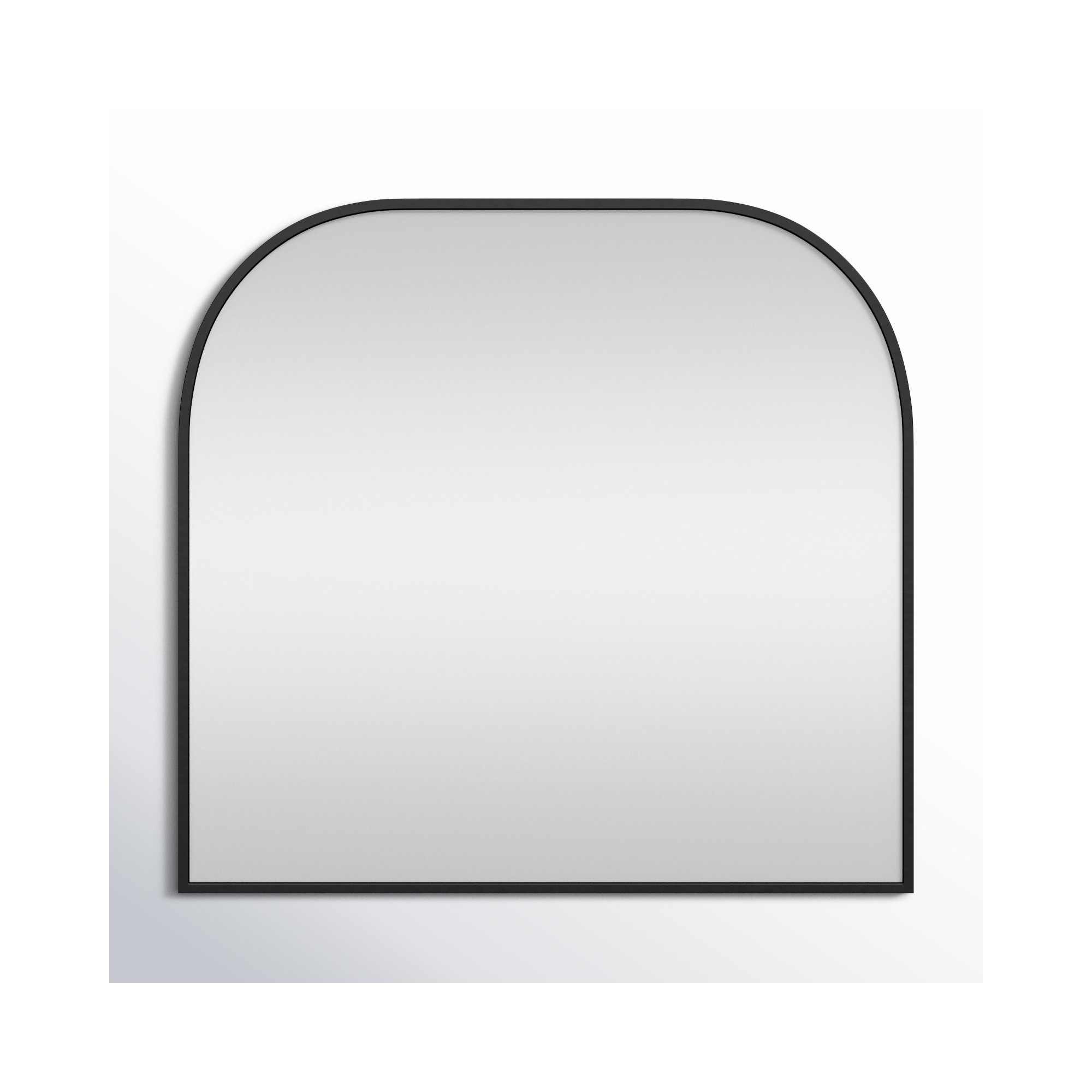 Sabine Metal Wide Arch Wall Mirror, Black, 34" x 36"