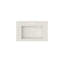 Lavabo de meuble-lavabo de salle de bain en résine solide à surface solide - blanc mat, 29,5 po de profondeur, empreinte adaptable pour différentes configurations, aux égratignures et à la décoloration, fixé au mur