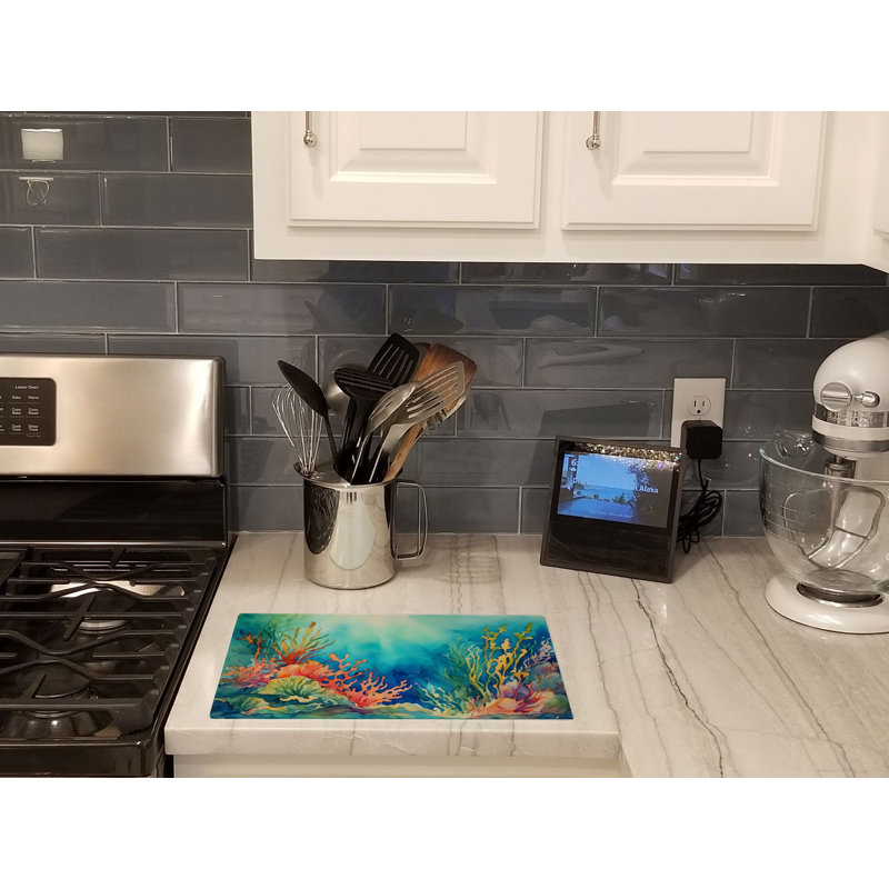 Seaweed Glass Cutting Board Large
