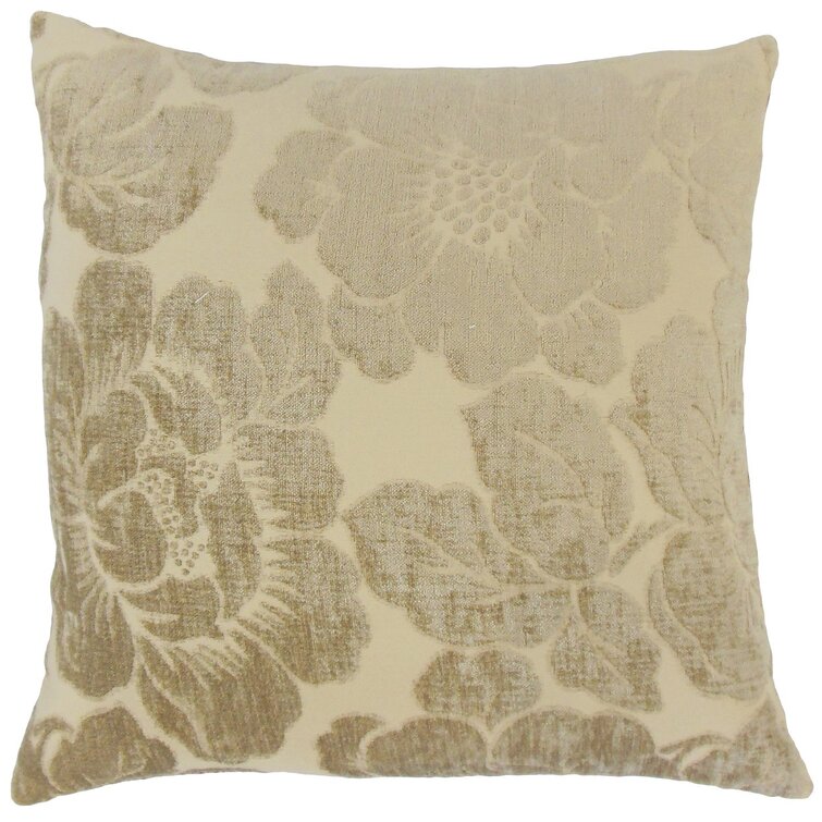 Ophelia & Co. StowtheWold Floral Wool Blend Reversible Pillow Cover ...