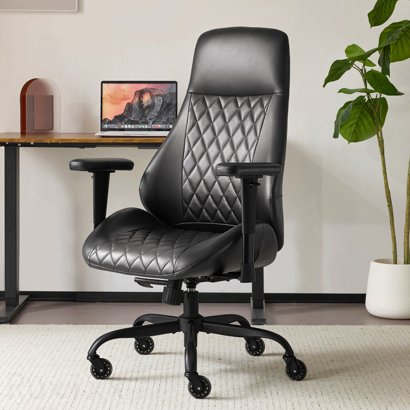 Fauteuil de bureau Black Pu, Noir