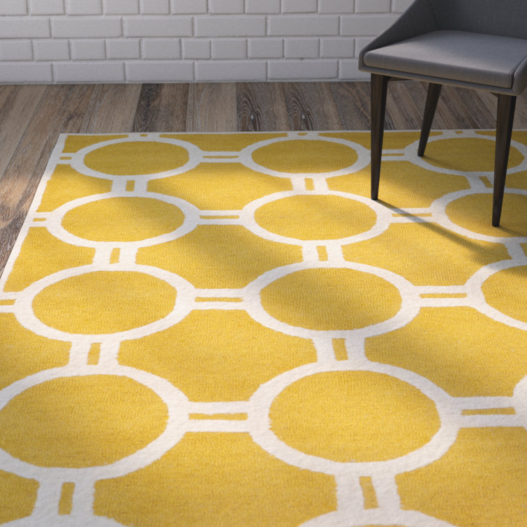 Sanyla Hand Tufted Wool Geometric Rug