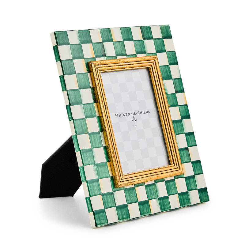 Emerald Check Frame, 4" x 6"