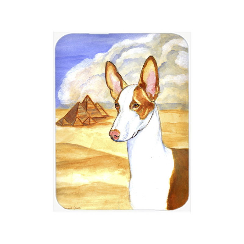 Planche à découper en verre caroline trésors ibizan hound