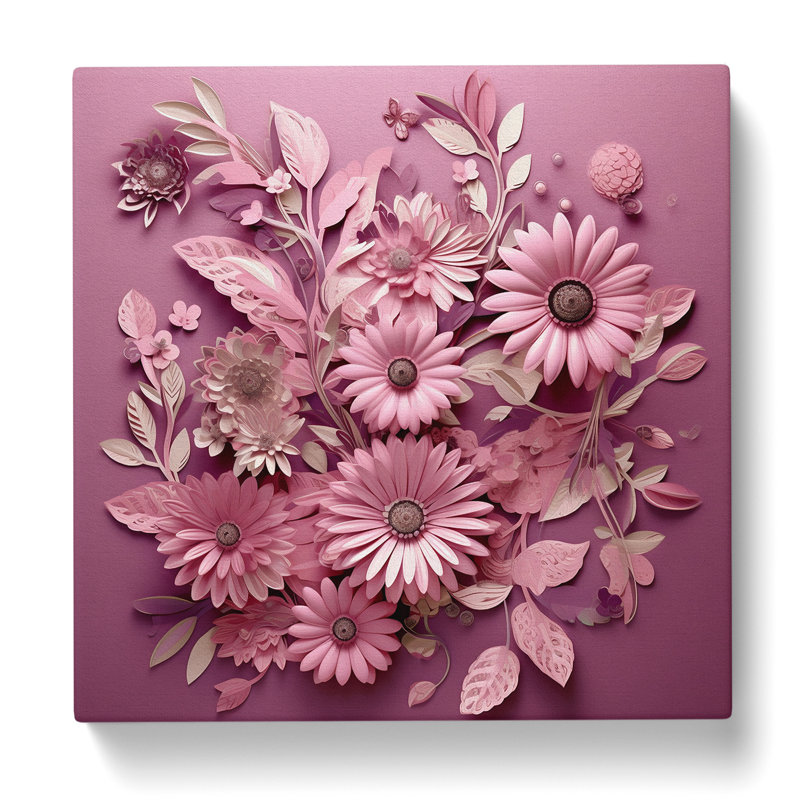 Floral Floral Art - Wrapped Canvas