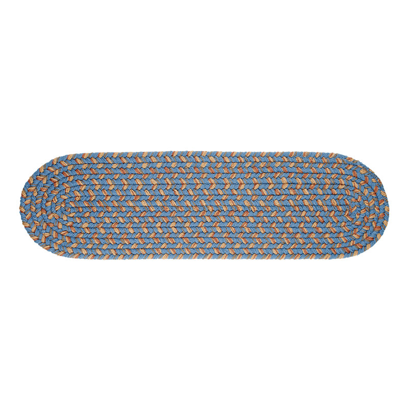 Tapis d'escalier intérieur / extérieur Mako, Bleu
