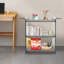 3 Tiers Freestanding Mobile Pc Rolling Serving Cart With Wheels-112027876