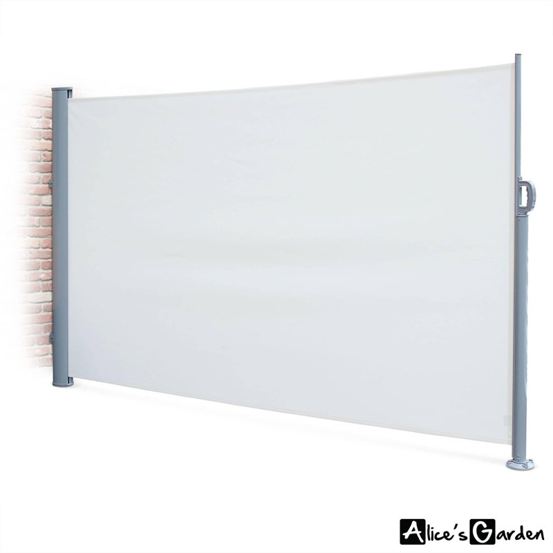 Dakota Fields 3cm W x 1.6cm D Retractable Side Awning, Off-white