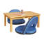 ECR4Kids Table rectangulaire en bois franc 36 po x 24 po avec pieds 14 po, Mobilier pour enfants-98845295