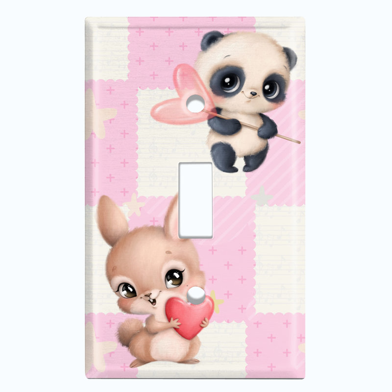 Animals 1 - Gang Toggle Light Switch Standard Wall Plate