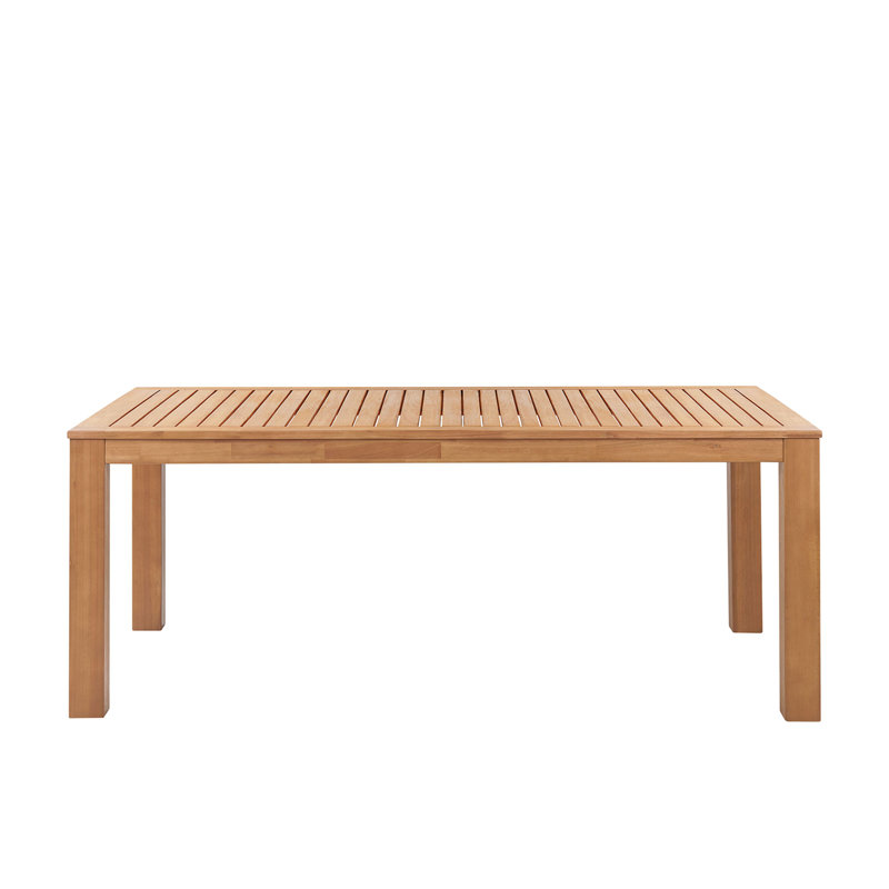 Fearghas Rectangular Eucalyptus Outdoor Dining Table , 105cm cm W 190cm cm D