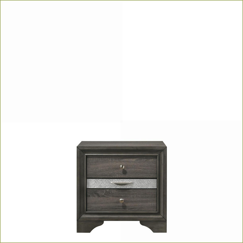 Table de chevet avec rangement Naima, Gris