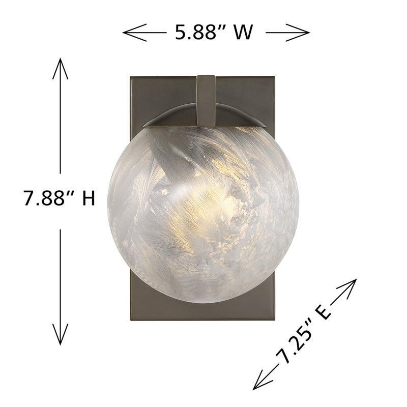  Darien 1-Light Wall Sconce in Mediterranean Bronze, Bronze