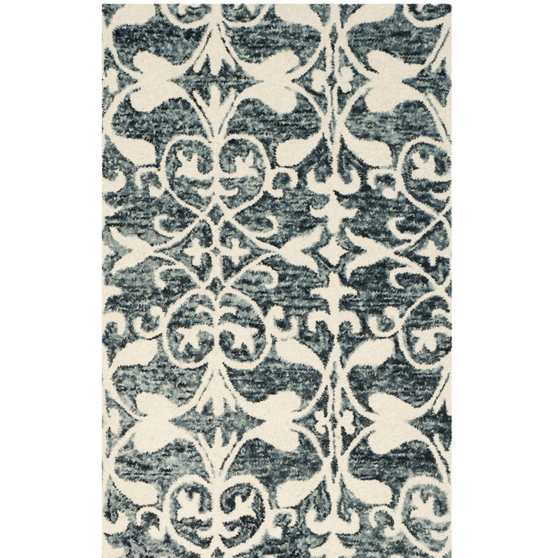 Dashanna Hand Tufted Wool Floral Rug, Runner 2'3" x 7'