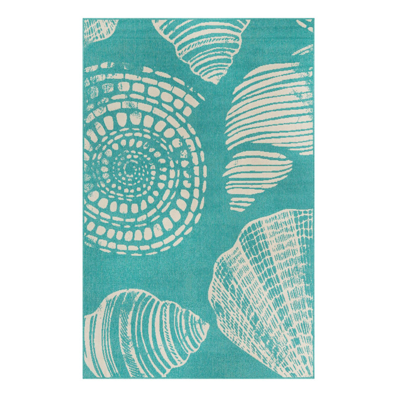 Geo Indoor / Outdoor Rug, Rectangle 5'3" x 8'
