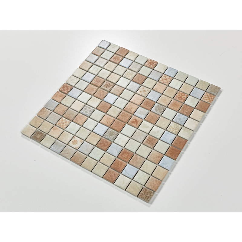 Carreau de mosaïque en porcelaine 1 po Perfection, Rustique