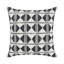 Nubia Rustic Geometric Linen Blend Round Throw Pillow