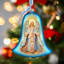Figurine suspendue ange cloche de Noël