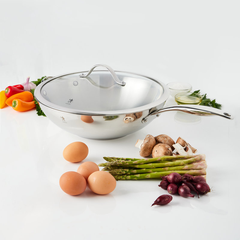 Aragon 32 cm / 12.5 inch 18/10 Stainless Steel Wok