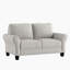 Causeuse moderne en chenille de 58 po Lawrenceburg avec structure en bois massif durable, ressorts ensachés et pieds exposés robustes-88594951