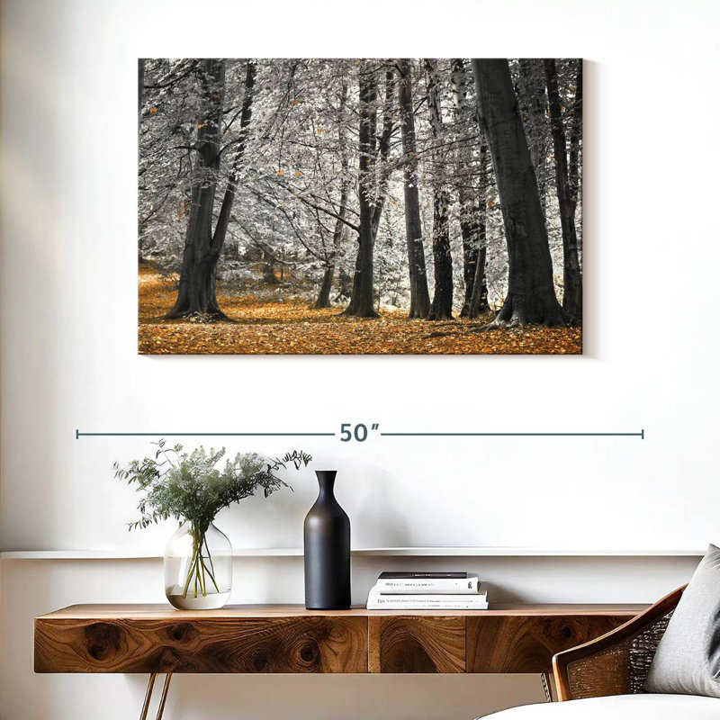 Harnek Autumn Trees And Leaves, 26" H x 39" W