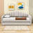 Arriaga Elegant Twin Size Upholstered Daybed with Trundle and USB Charging Ports-556756789