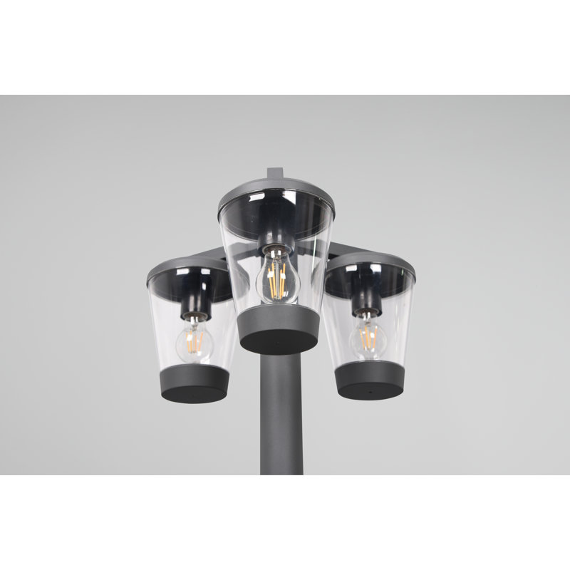 Adriella Anthracite Solar Powered Metal Pathway Light