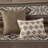 5 Piece Stripe Herringbone Comforter Set With Throw Pillows