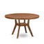 L'ensemble de table de salle à manger 5 pièces comprend une table de salle à manger moderne et 4 chaises de salle à manger en tissu de lin brun clair avec dossier rembourré - noyer antique-1898666385