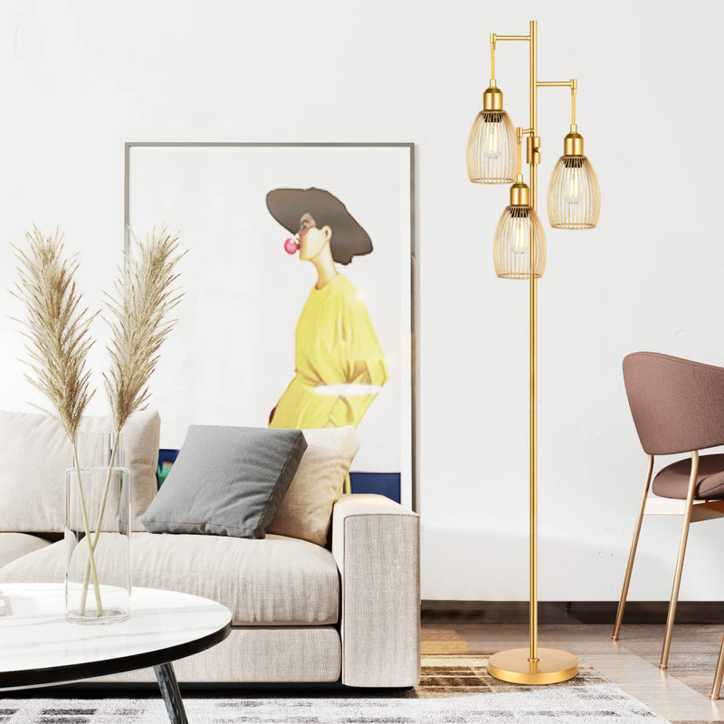 68'' Gold Tree Floor Lamp