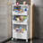 Laundry Basket With Wheels,Rolling Folding Laundry Hamper,Utility Cart,Kitchen Storage Cart,Stackable Storage Bins Open Front,