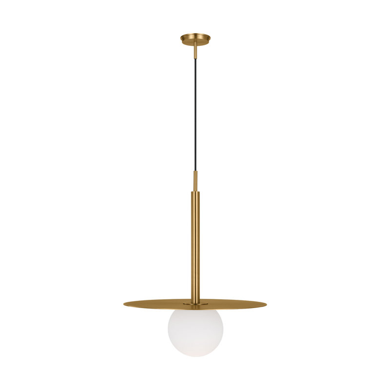 Luminaire suspendu sphère 1 lumière Gainsborough, Bronze brillant