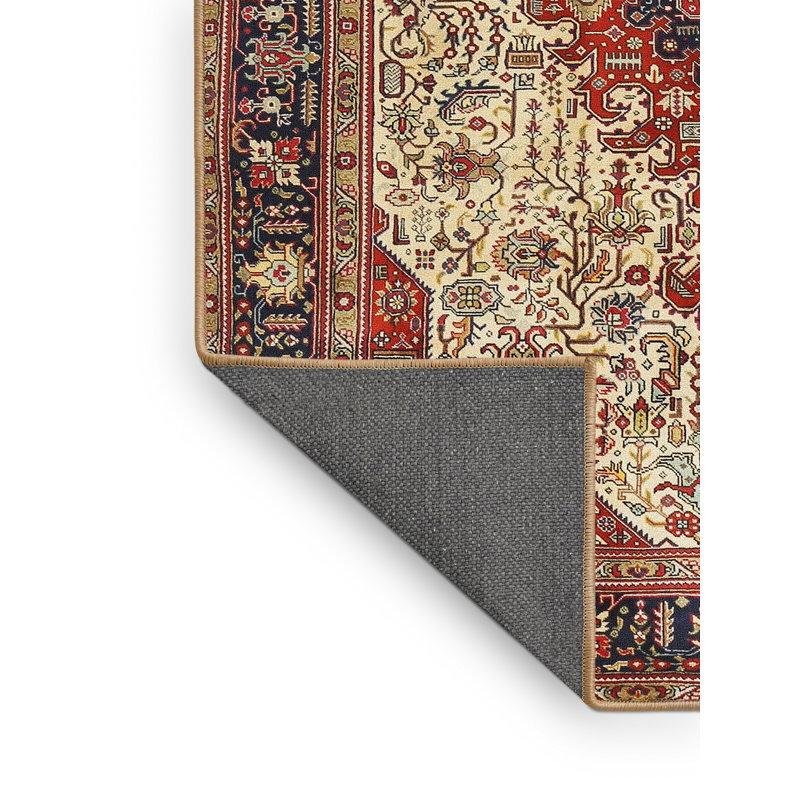 Tapis beige Southwestern, Rectangle 5 pi x 7 pi