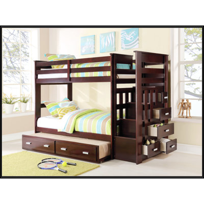 Twin/Twin Bunk Bed With Trundle And Storage