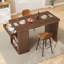 Table de salle à manger à hauteur de comptoir avec rangement, table de bar rectangulaire avec tiroir et support à vin-1658469893-1670852360
