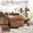 56" Wide Modern Multifunctional Soft Upholstered Power Reclining Loveseat with USB & Type-C Ports(Set of 2)